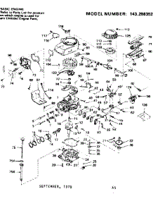 Replacement Parts parts for Craftsman Lawn & Garden Engine 143286352 from AppliancePartsPros.com