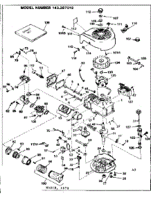 Replacement Parts parts for Craftsman Lawn & Garden Engine 143287012 from AppliancePartsPros.com