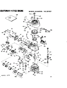 Replacement Parts parts for Craftsman Lawn & Garden Engine 143287022 from AppliancePartsPros.com
