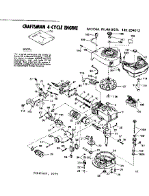 Replacement Parts parts for Craftsman Lawn & Garden Engine 143294012 from AppliancePartsPros.com
