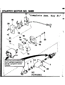 Starter Motor parts for Craftsman Lawn & Garden Engine 143294092 from AppliancePartsPros.com