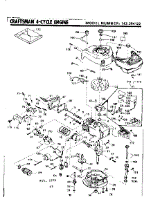 Replacement Parts parts for Craftsman Lawn & Garden Engine 143294122 from AppliancePartsPros.com