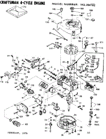 Engine parts for Craftsman Lawn & Garden Engine 143294162 from AppliancePartsPros.com