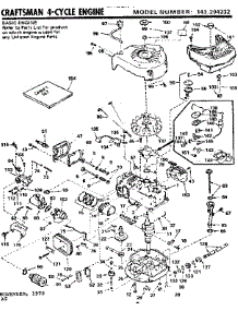 Replacement Parts parts for Craftsman Lawn & Garden Engine 143294232 from AppliancePartsPros.com