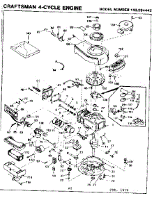 Replacement Parts parts for Craftsman Lawn & Garden Engine 143294442 from AppliancePartsPros.com