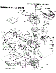 Replacement Parts parts for Craftsman Lawn & Garden Engine 143294572 from AppliancePartsPros.com