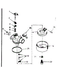 Carburetor No.632063 parts for Craftsman Lawn & Garden Engine 143294612 from AppliancePartsPros.com
