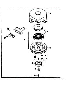Rewind Starter No. 590420 parts for Craftsman Lawn & Garden Engine 143294612 from AppliancePartsPros.com