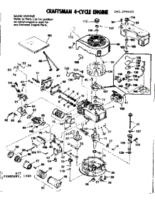 Engine parts for Craftsman Lawn & Garden Engine 143294622 from AppliancePartsPros.com