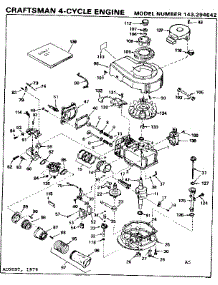 Engine parts for Craftsman Lawn & Garden Engine 143294642 from AppliancePartsPros.com