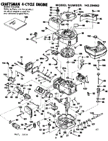 Replacement Parts parts for Craftsman Lawn & Garden Engine 143294662 from AppliancePartsPros.com