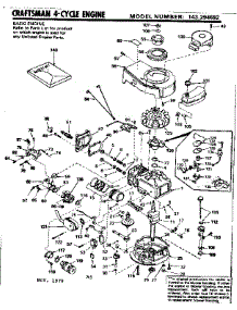 Replacement Parts parts for Craftsman Lawn & Garden Engine 143294692 from AppliancePartsPros.com