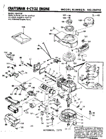 Replacement Parts parts for Craftsman Lawn & Garden Engine 143294712 from AppliancePartsPros.com