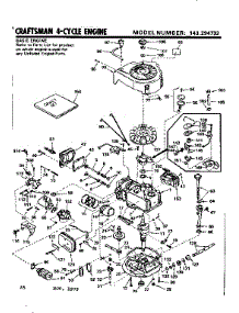 Engine parts for Craftsman Lawn & Garden Engine 143294732 from AppliancePartsPros.com