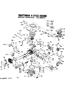 Replacement Parts parts for Craftsman Lawn & Garden Engine 143296012 from AppliancePartsPros.com
