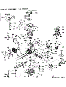 Replacement Parts parts for Craftsman Lawn & Garden Engine 143296062 from AppliancePartsPros.com