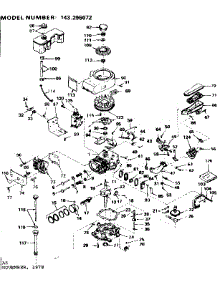 Replacement Parts parts for Craftsman Lawn & Garden Engine 143296072 from AppliancePartsPros.com