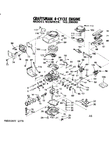 Replacement Parts parts for Craftsman Lawn & Garden Engine 143296092 from AppliancePartsPros.com