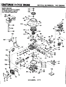 Replacement Parts parts for Craftsman Lawn & Garden Engine 143296202 from AppliancePartsPros.com