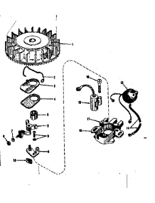 Magneto (Phelon F-3220-G) parts for Craftsman Lawn & Garden Engine 14330251 from AppliancePartsPros.com
