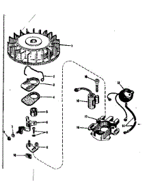Magneto (Phelon F-3220-G) parts for Craftsman Lawn & Garden Engine 14330350 from AppliancePartsPros.com