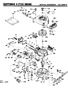 Replacement Parts parts for Craftsman Lawn & Garden Engine 143304012 from AppliancePartsPros.com