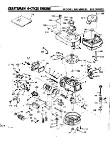 Replacement Parts parts for Craftsman Lawn & Garden Engine 143304032 from AppliancePartsPros.com