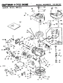 Replacement Parts parts for Craftsman Lawn & Garden Engine 143304162 from AppliancePartsPros.com