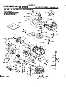 Replacement Parts parts for Craftsman Lawn & Garden Engine 143304172 from AppliancePartsPros.com
