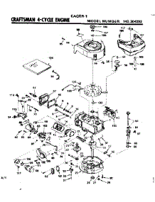 Engine parts for Craftsman Lawn & Garden Engine 143304292 from AppliancePartsPros.com