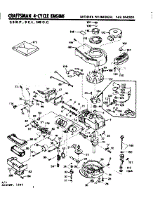 Replacement Parts parts for Craftsman Lawn & Garden Engine 143304302 from AppliancePartsPros.com