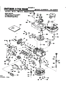 Replacement Parts parts for Craftsman Lawn & Garden Engine 143304322 from AppliancePartsPros.com