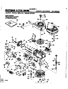Replacement Parts parts for Craftsman Lawn & Garden Engine 143304332 from AppliancePartsPros.com