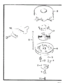 Rewind Starter No. 590420 parts for Craftsman Lawn & Garden Engine 143305012 from AppliancePartsPros.com