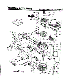 Replacement Parts parts for Craftsman Lawn & Garden Engine 143314072 from AppliancePartsPros.com