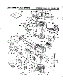Replacement Parts parts for Craftsman Lawn & Garden Engine 143314132 from AppliancePartsPros.com