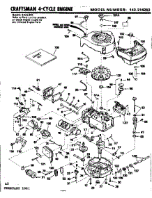 Replacement Parts parts for Craftsman Lawn & Garden Engine 143314202 from AppliancePartsPros.com
