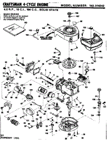 Replacement Parts parts for Craftsman Lawn & Garden Engine 143314242 from AppliancePartsPros.com