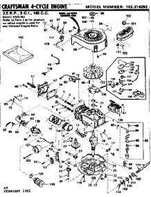 Replacement Parts parts for Craftsman Lawn & Garden Engine 143314292 from AppliancePartsPros.com