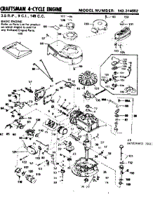 Replacement Parts parts for Craftsman Lawn & Garden Engine 143314552 from AppliancePartsPros.com