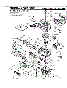 Replacement Parts parts for Craftsman Lawn & Garden Engine 143314652 from AppliancePartsPros.com