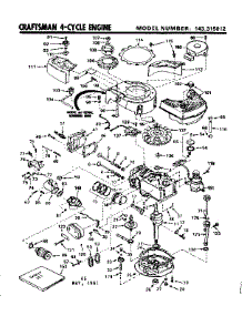 Replacement Parts parts for Craftsman Lawn & Garden Engine 143315012 from AppliancePartsPros.com
