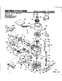 Replacement Parts parts for Craftsman Lawn & Garden Engine 143315062 from AppliancePartsPros.com