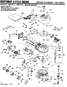 Replacement Parts parts for Craftsman Lawn & Garden Engine 143315072 from AppliancePartsPros.com