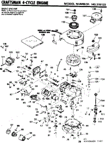 Replacement Parts parts for Craftsman Lawn & Garden Engine 143315122 from AppliancePartsPros.com