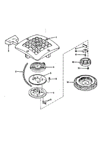Rewind Stater No. 27937 parts for Craftsman Lawn & Garden Engine 14331600 from AppliancePartsPros.com
