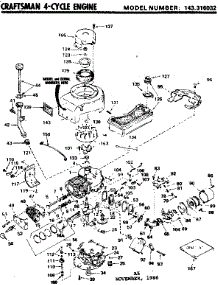 Replacement Parts parts for Craftsman Lawn & Garden Engine 143316032 from AppliancePartsPros.com