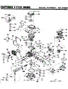 Replacement Parts parts for Craftsman Lawn & Garden Engine 143316052 from AppliancePartsPros.com