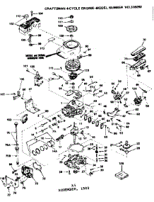 Replacement Parts parts for Craftsman Lawn & Garden Engine 143316092 from AppliancePartsPros.com