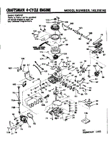 Replacement Parts parts for Craftsman Lawn & Garden Engine 143316142 from AppliancePartsPros.com